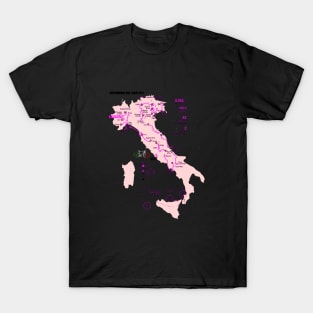 Recorrido de giro ditalia 2024 T-Shirt